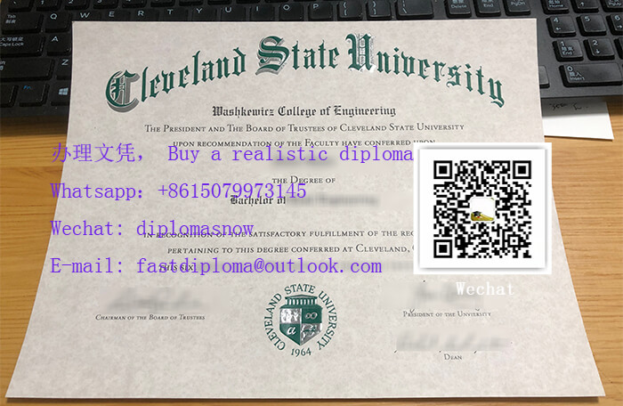 Cleveland State University diploma