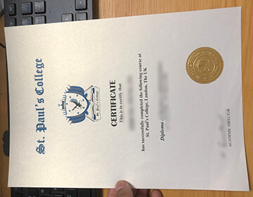 Where To Find Buy A Fake St. Paul’s College Diploma Certificate?