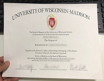 Purchase a fake UW–Madison diploma, 威斯康星大学麦迪逊分校文凭样本