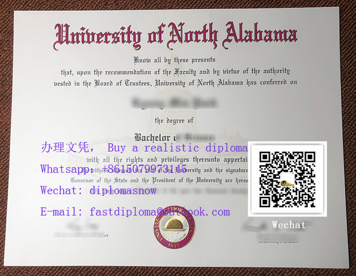 University of North Alabama diploma