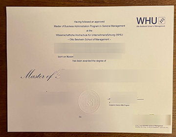 Purchase a fake WHU – Otto Beisheim School of Management degree