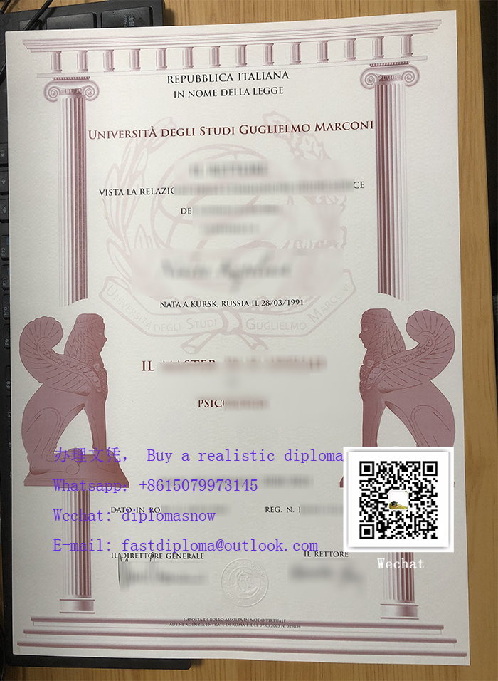 GMU diploma, Guglielmo Marconi University degree GMU diploma, Guglielmo Marconi University degree