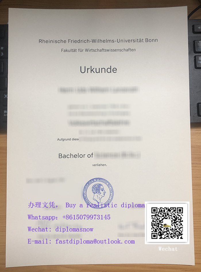 Rheinische Friedrich-Wilhelms-Universität Bonn Urkunde