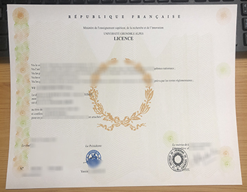 How to make a fake Université Grenoble-Alpes diploma in France？