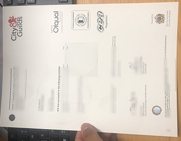 Order a City Guilds level 3 Award certificate in 2023