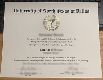 Buy a fake UNTD diploma online, 美国北德克萨斯大学达拉斯分校文凭定制
