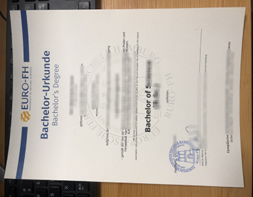 Buy a fake Euro-FH Urkunde, 	德国汉堡欧洲远程大学文凭定制