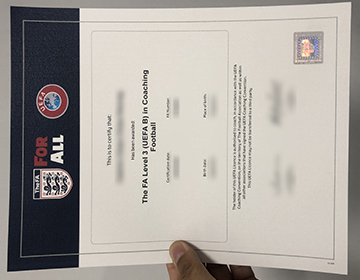 How much to buy a fake FA level 3 (UEFA B) in Coaching Football certificate?