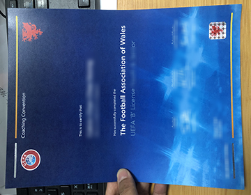 Order a false Football Association of Welsh UEFA B License