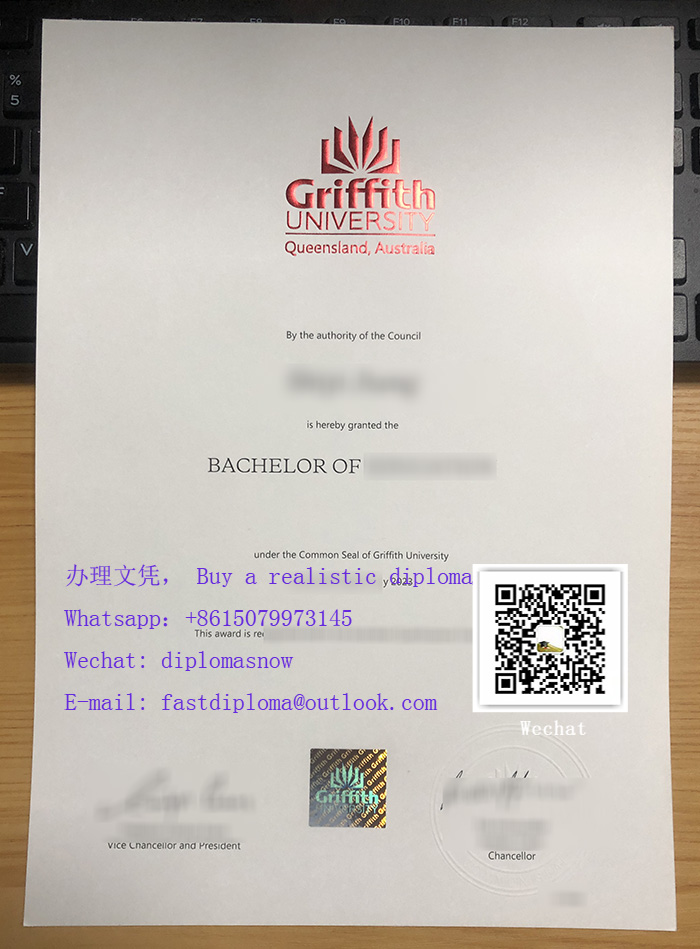 Griffith University degree certificate