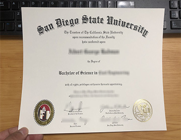 How to make a fake SDSU BSc diploma with transcript? 圣地亚哥州立大学文凭成绩单定制
