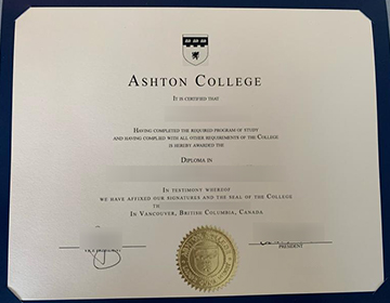 How can I get a fake Ashton College diploma in Canada?