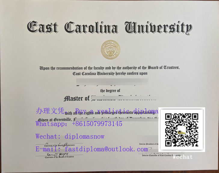 East Carolina University diploma