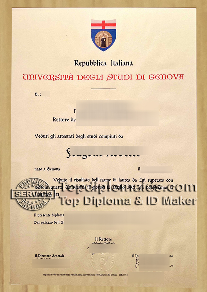 Università degli Studi di Genova diploma