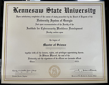 Buy a KSU MSc Diploma, Order a fake Kennesaw State University degree