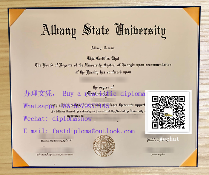 Albany State University diploma