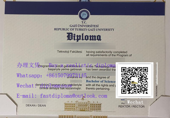 Gazi Üniversitesi diploma