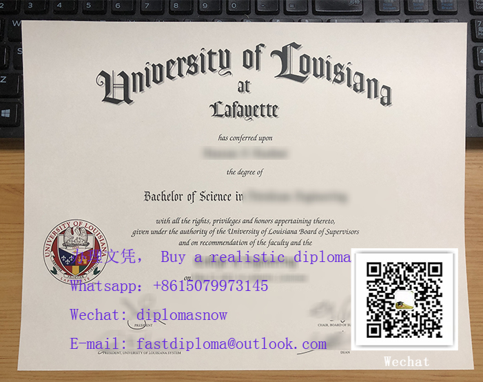 University of Louisiana at Lafayette diploma