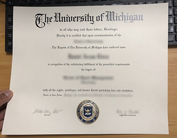 Order a fake University of Michigan degree, 办理密歇根大学毕业证，文凭