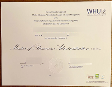 Order a fake WHU – Otto Beisheim School of Management degree