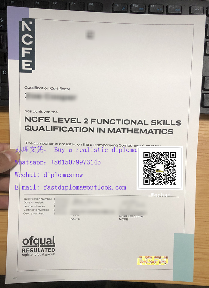 NCFE Level 2 certificate