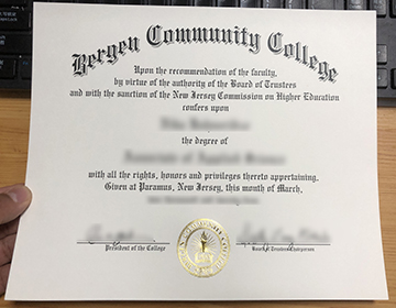 I want to get a realistic Bergen Community College diploma