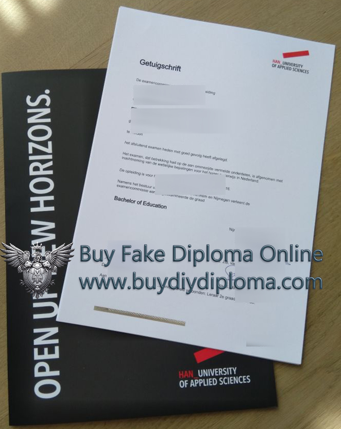 HAN University of Applied Sciences diploma sample