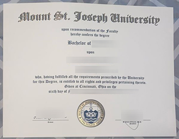 Order a Mount St. Joseph University degree quickly
