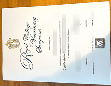 Order a Royal College Of Veterinary Surgeons(RCVS) Certificate online