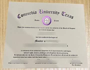 获得德克萨斯州康考迪亚大学文凭的安全途径，Buy a Concordia University Texas diploma