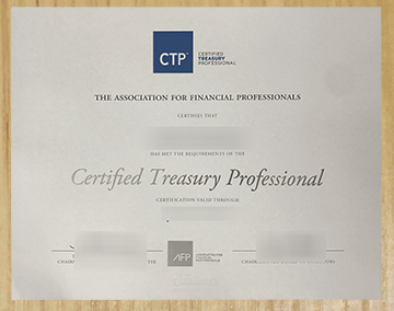 Order a CTP certificate, 购买认证财务专业人士证书