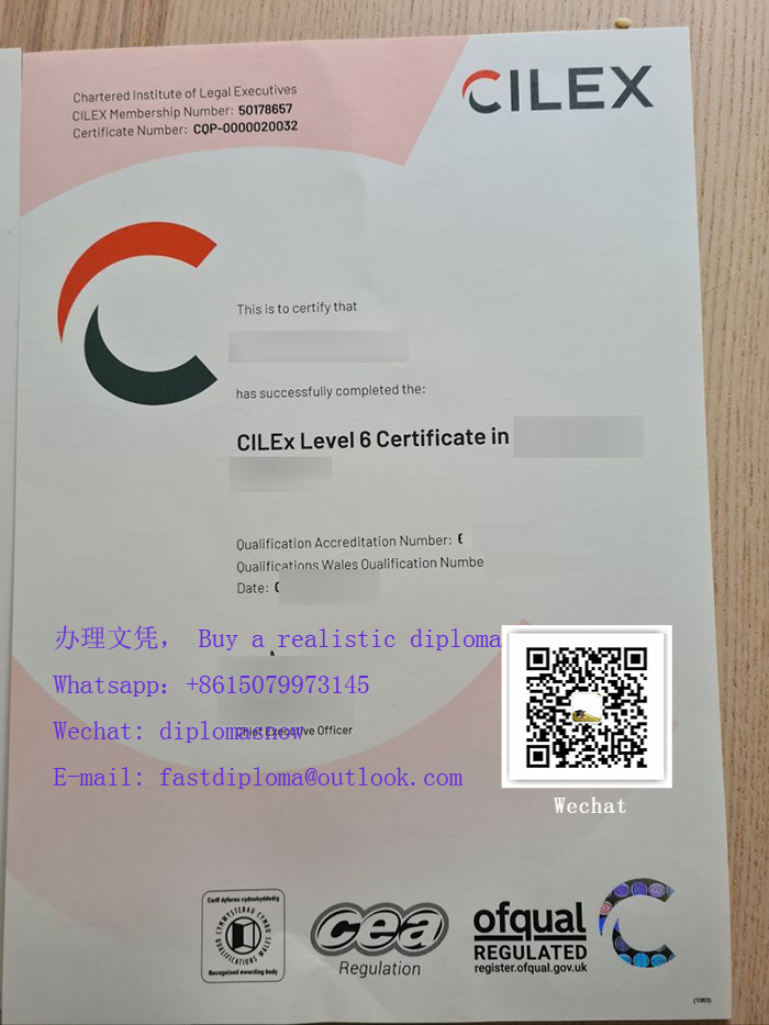 CILEx Level 6 Certificate CILEx Level 6 Certificate