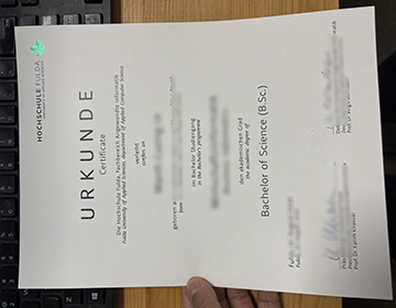 Where to buy a Hochschule Fulda Urkunde online?