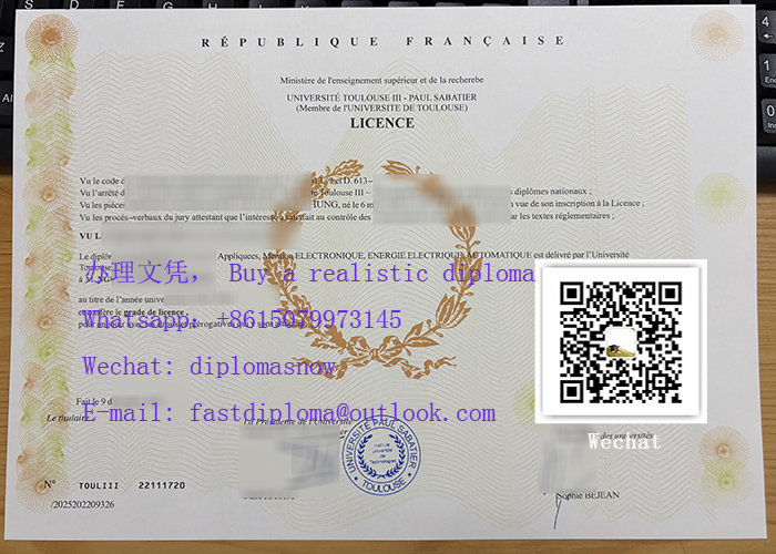 Toulouse III - Paul Sabatier University diploma