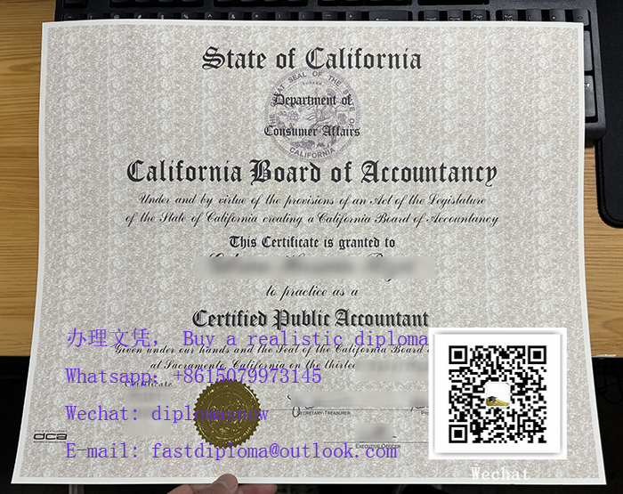 California CPA certificate
