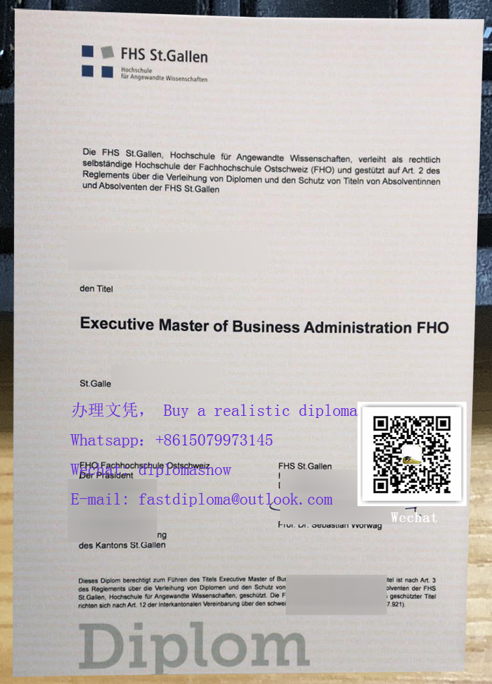 FHS St.Gallen diplom FHS St.Gallen diplom