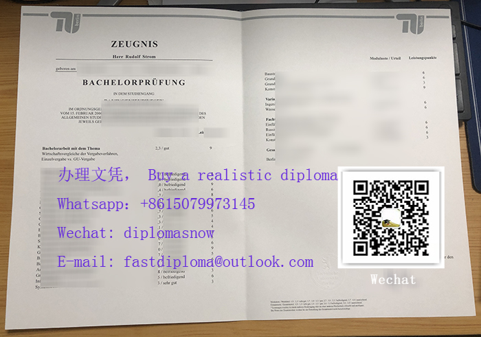 Technische Universität Berlin Zeugnis