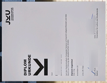 Universität Linz diploma sample