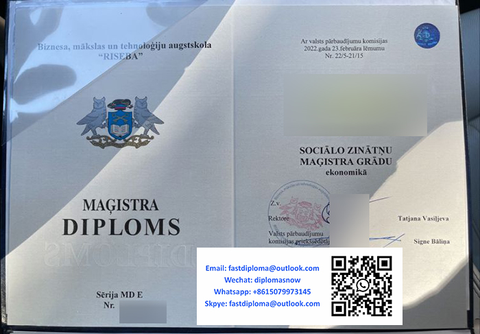 Biznesa, mākslas un tehnoloģiju augsskola RISEBA diploma Biznesa, mākslas un tehnoloģiju augsskola RISEBA diploma