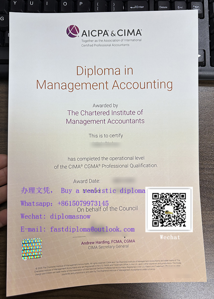 CIMA Diploma in Management Accounting CIMA Diploma in Management Accounting