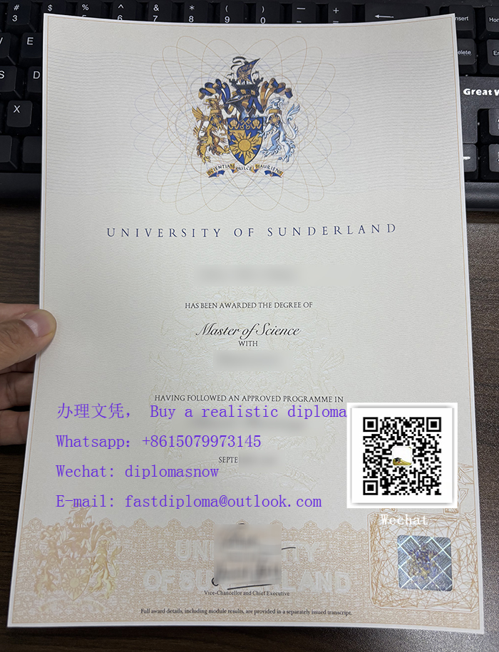 桑德兰大学毕业证 ，University of Sunderland degree
