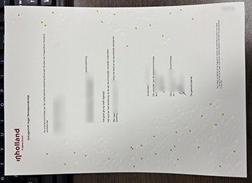 荷兰应用科学大学毕业证，Hogeschool Inholland Getuigschrift (2)