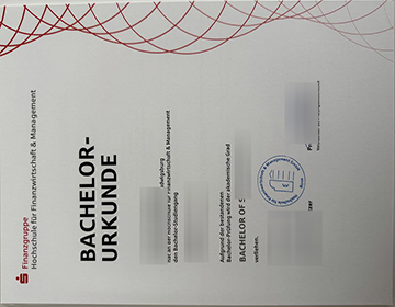 Hochschule für Finanzwirtschaft & Management Urkunde sample